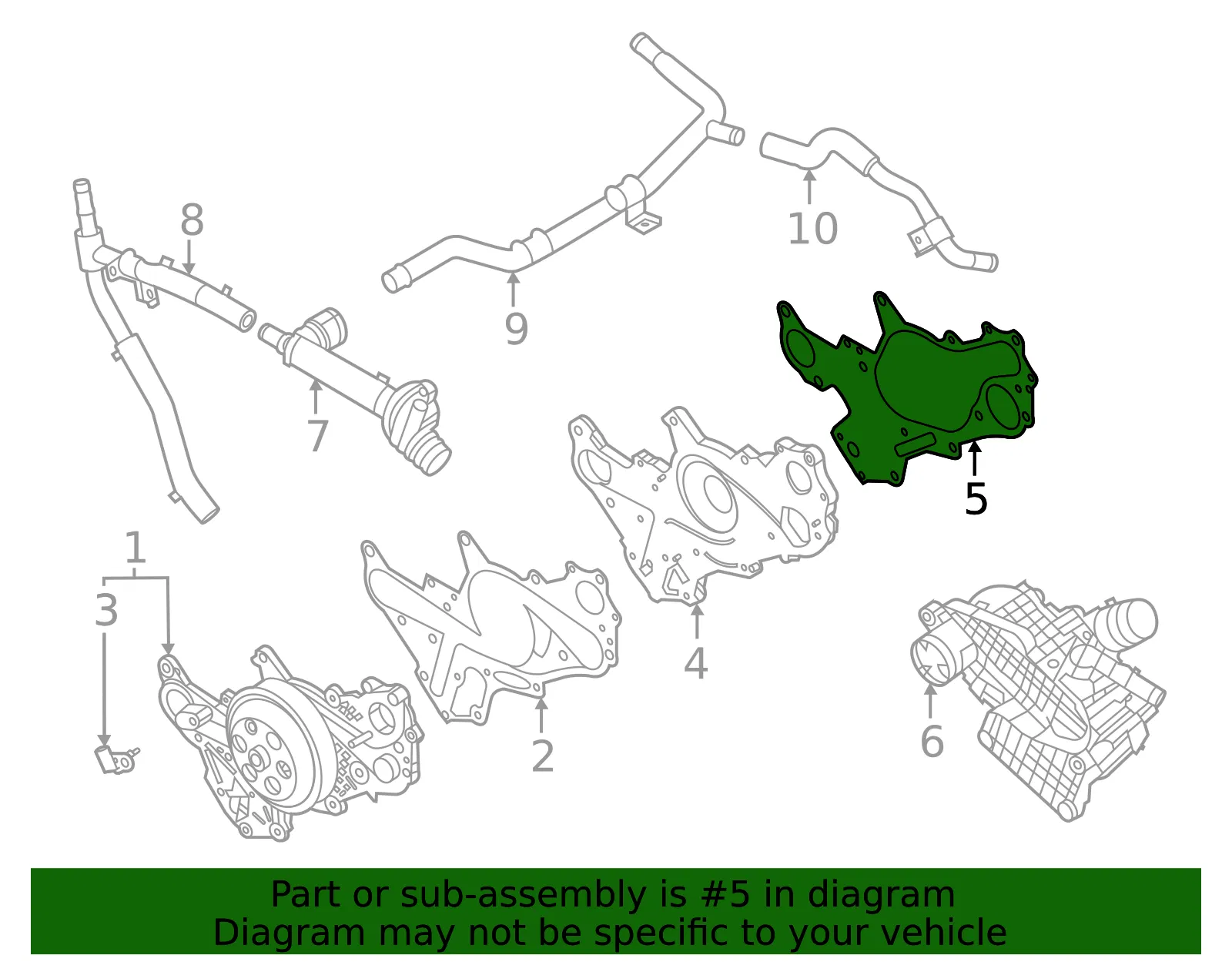 Separator Gasket - Kia (21354-3N430) - view 2