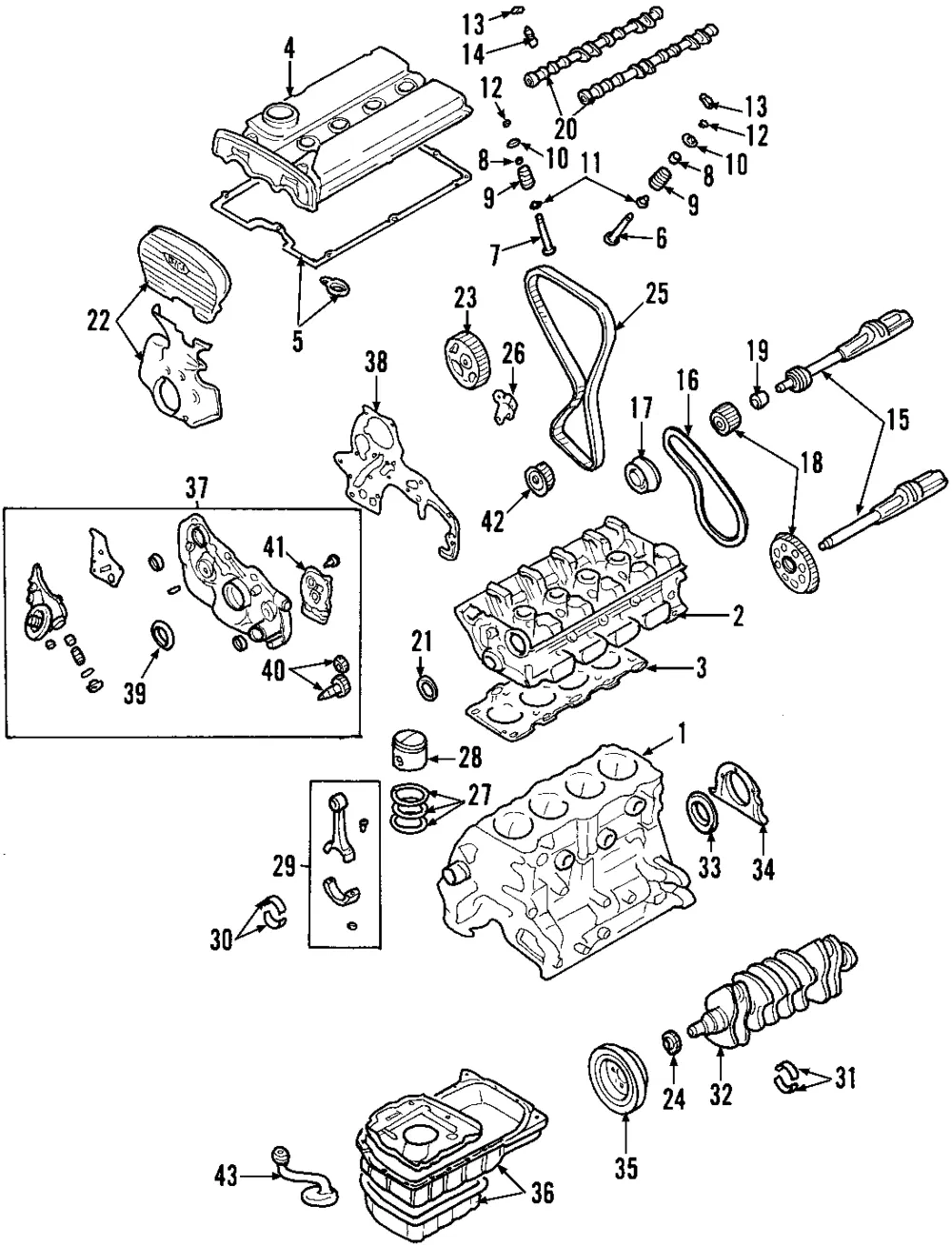 Rear Main Seal Retainer - Kia (21441-38051)