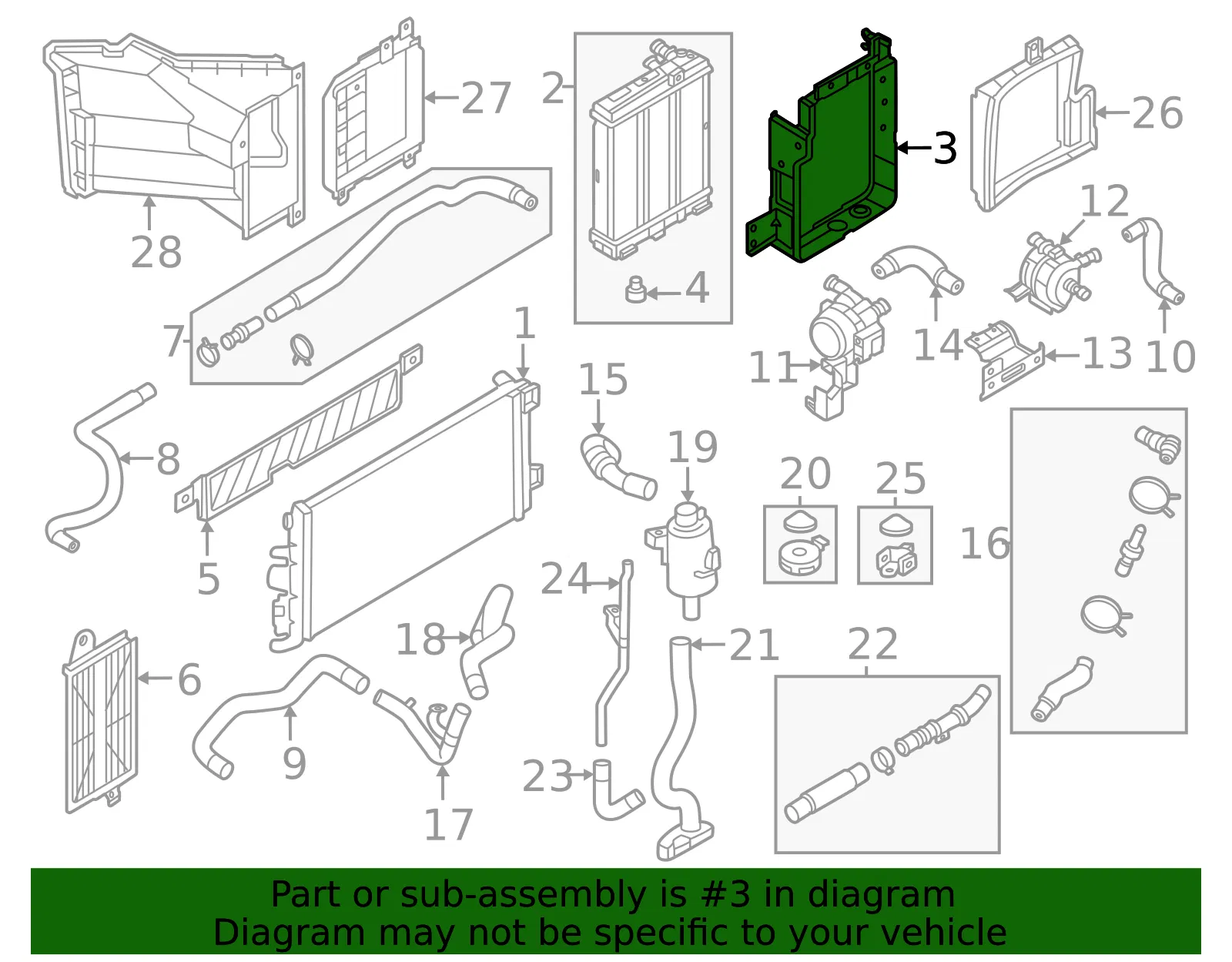 Mount Bracket - Nissan (21547-6GR0A) - view 2