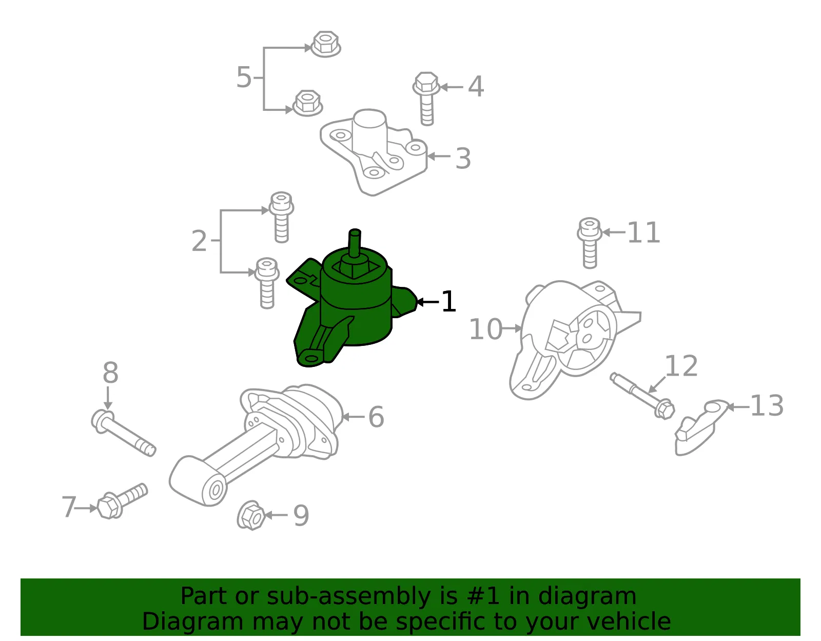 Side Mount - Kia (21810-B2000) - view 2