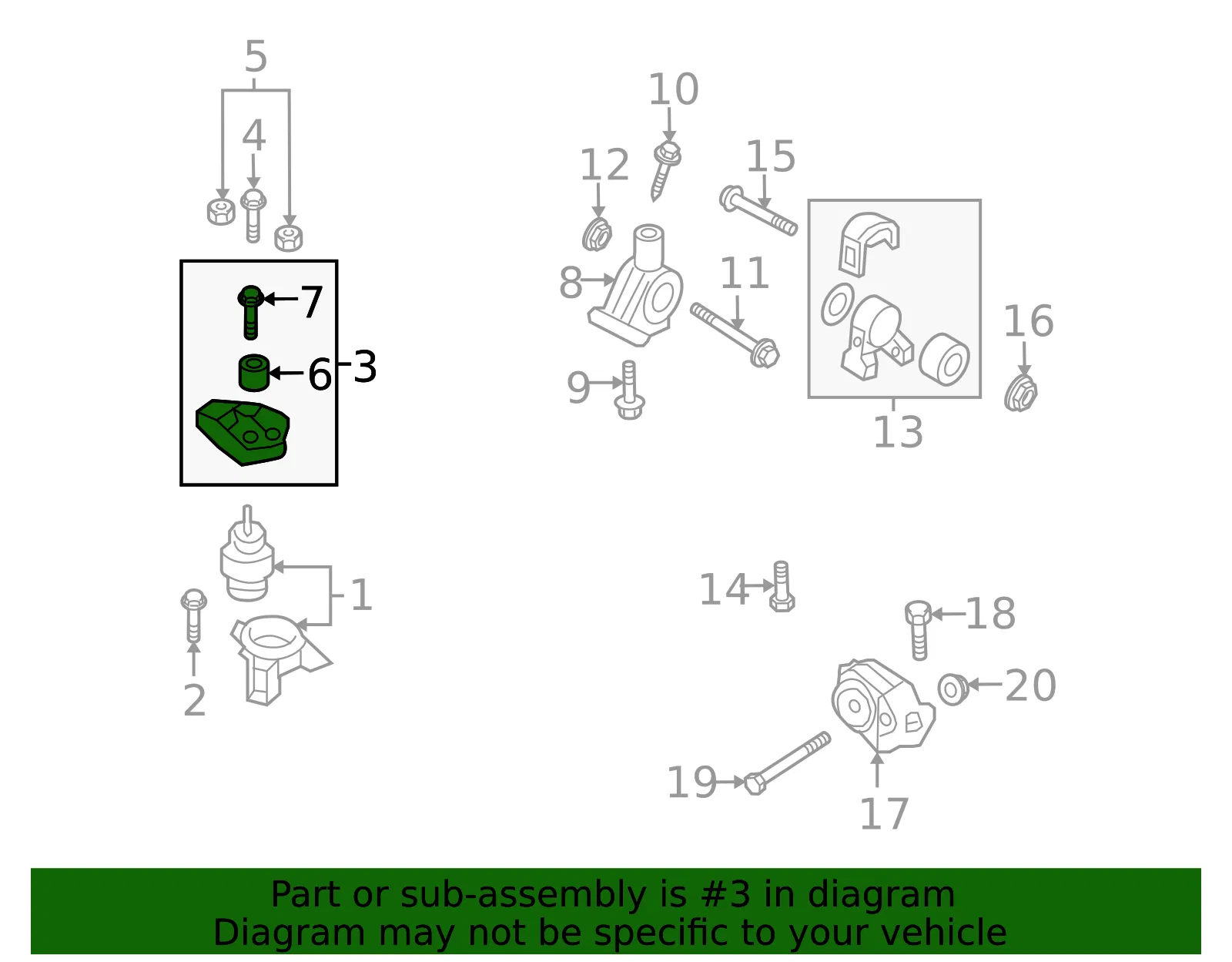Mount Bracket - Kia (21820-4D501) - view 2