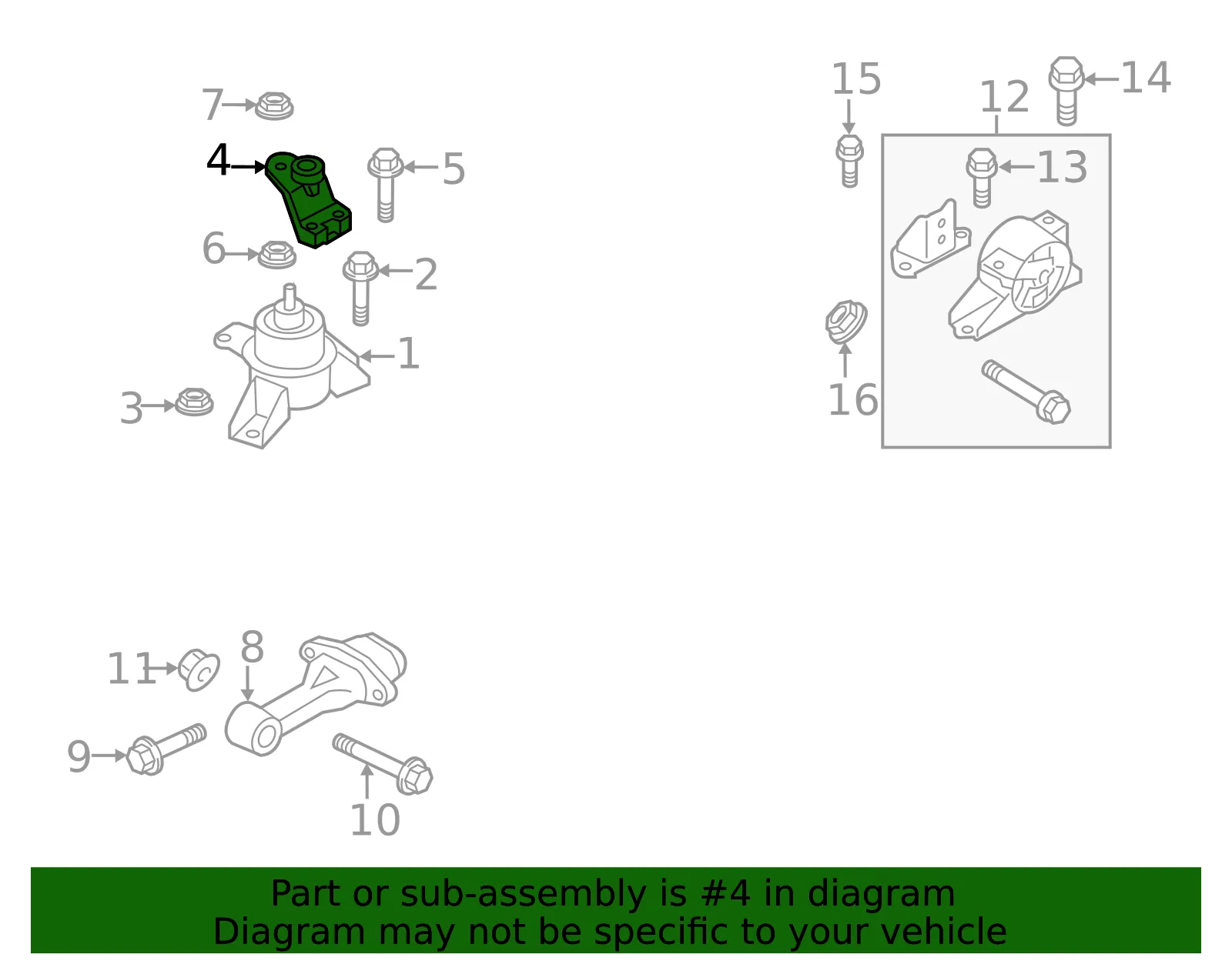 Support Bracket - Kia (21825-2K600) - view 2