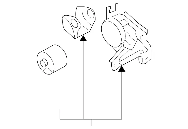 Trans Mount Bracket - Driver's Side (LH) - Kia (21830-2E400)