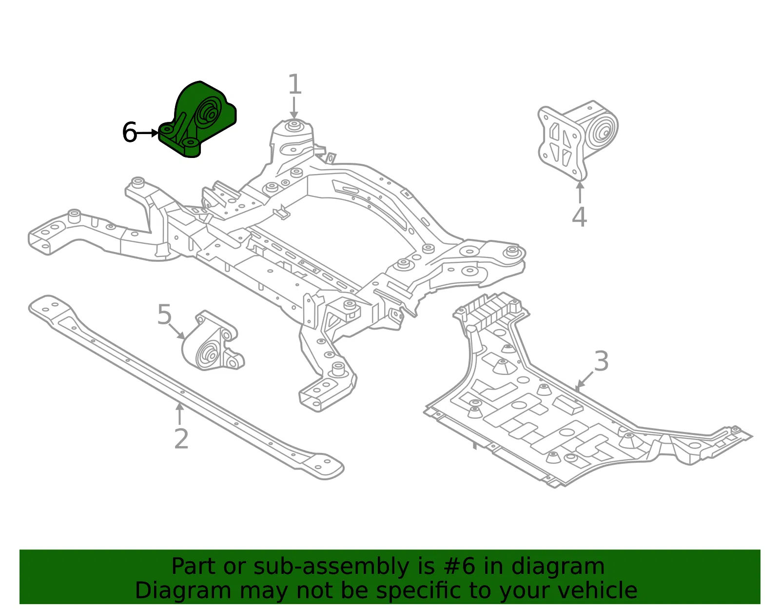 Mount - Kia (218A0-CU000) - view 2