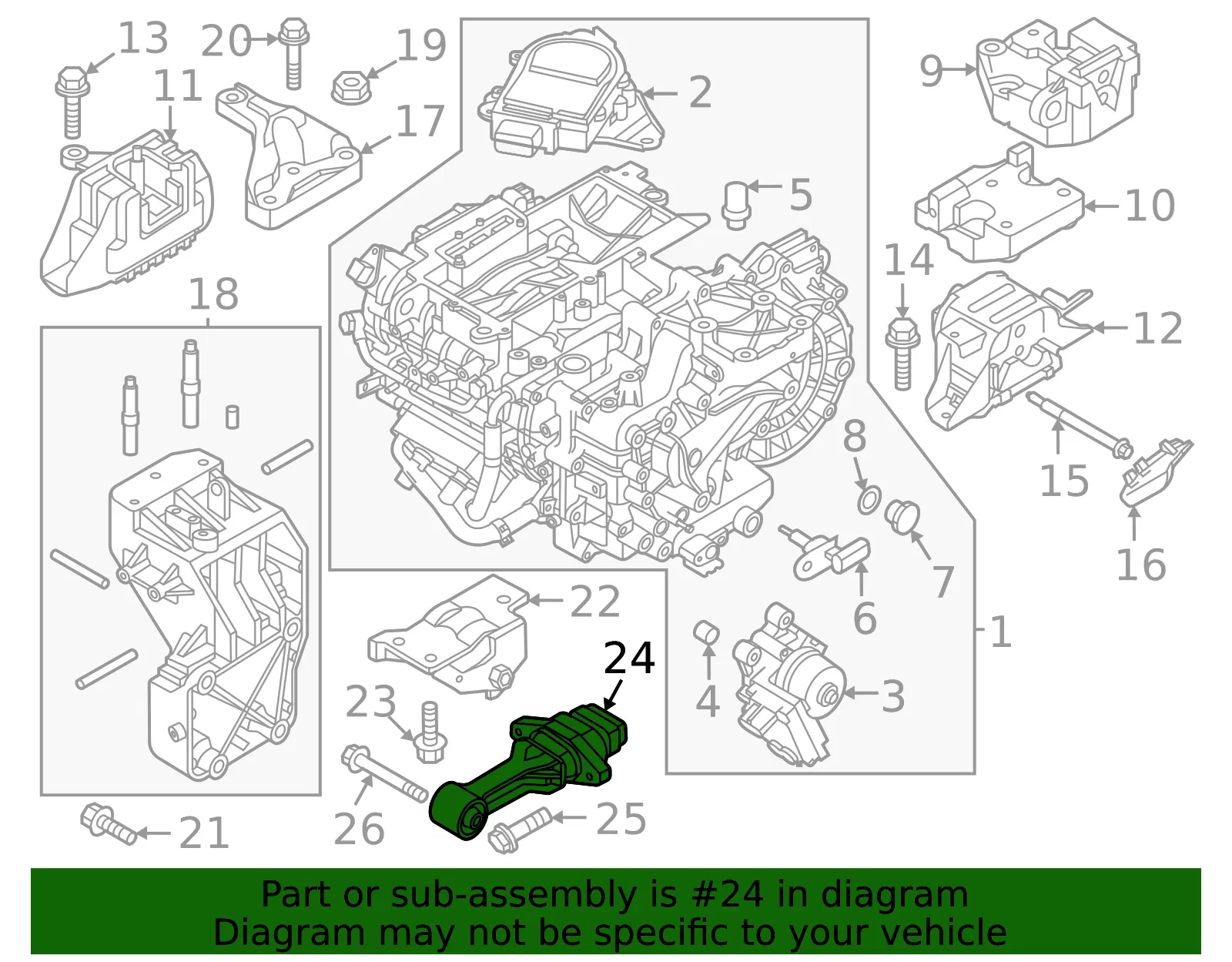 Torque Rod - Kia (21950-AO000) - view 2