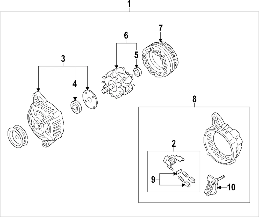 Rear Housing - Nissan (23127-JK01B)