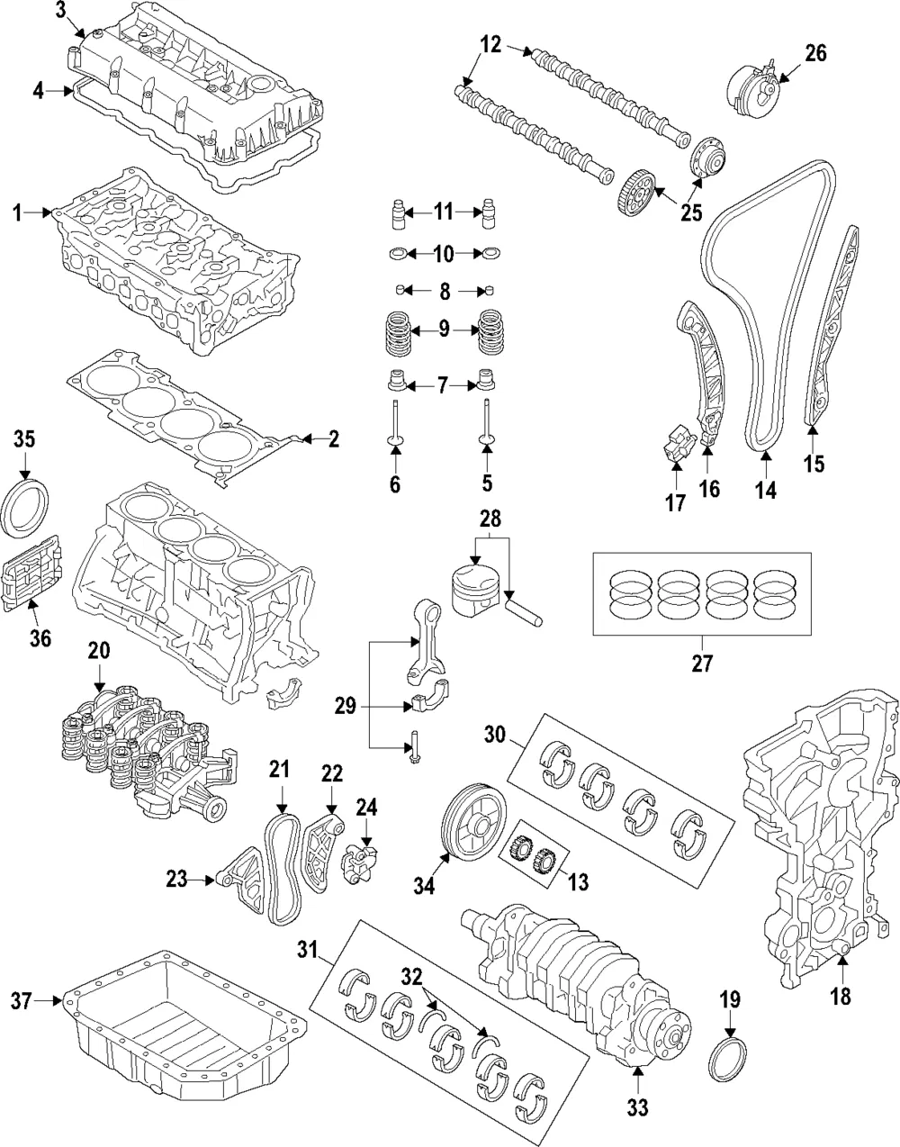Balance Shaft - Kia (23300-2CTC0)