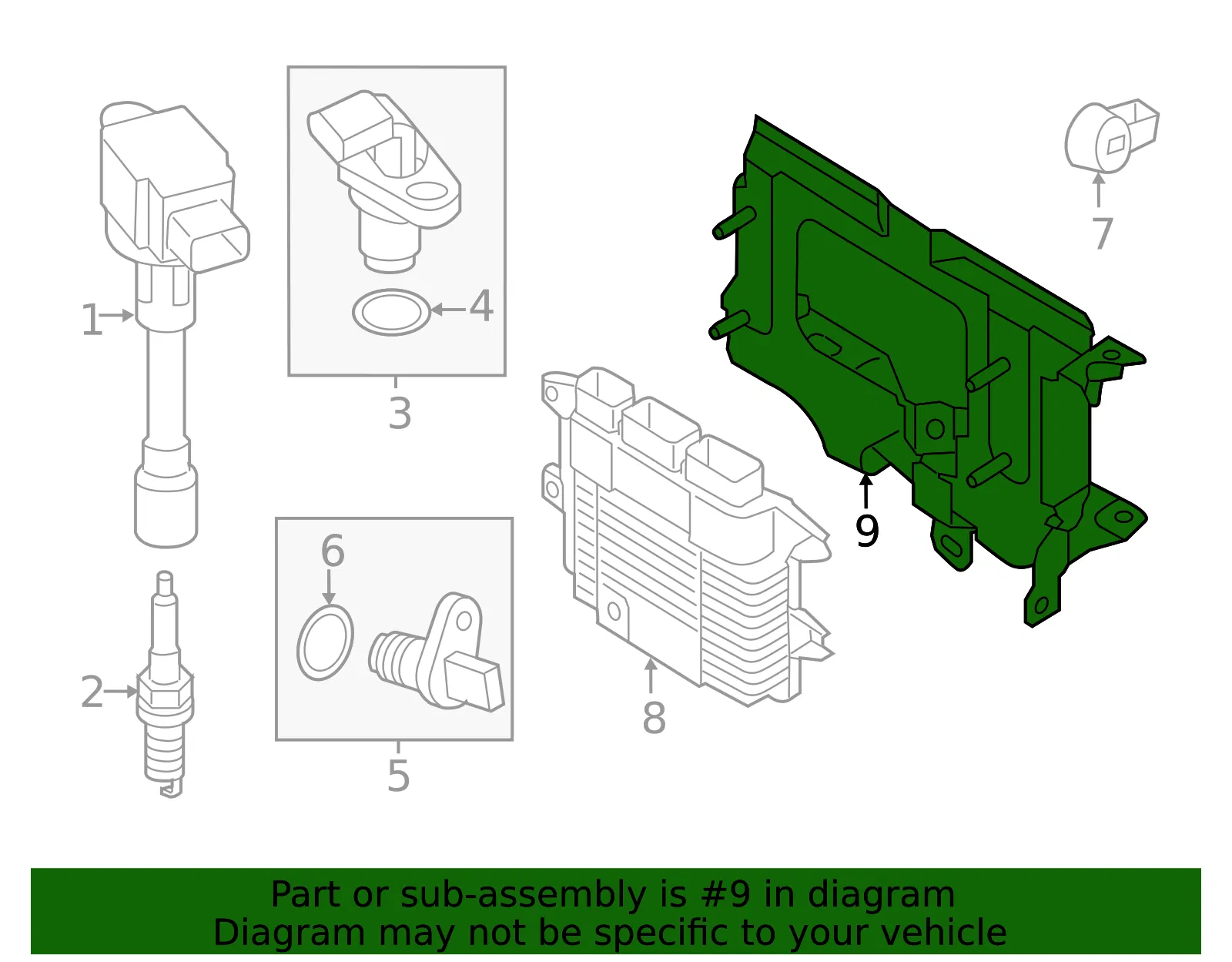 Mount Bracket - Nissan (23714-3RC0A) - view 2