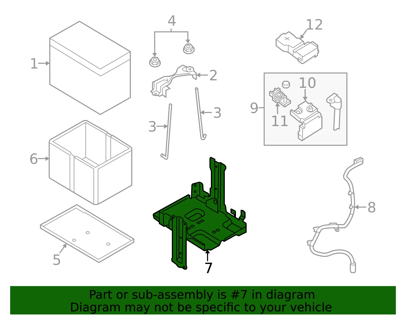 Mount Bracket - Nissan (23714-4BA0B) - view 3