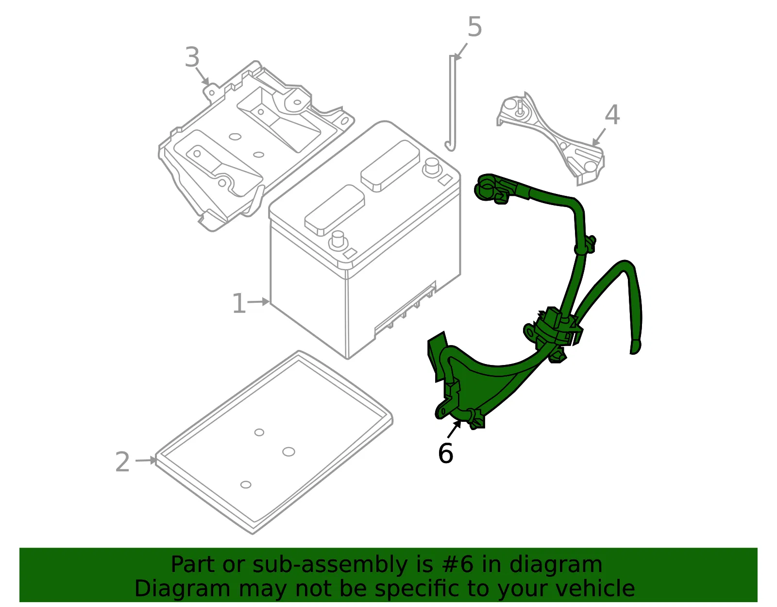Negative Cable - Nissan (24080-JA00A) - view 4