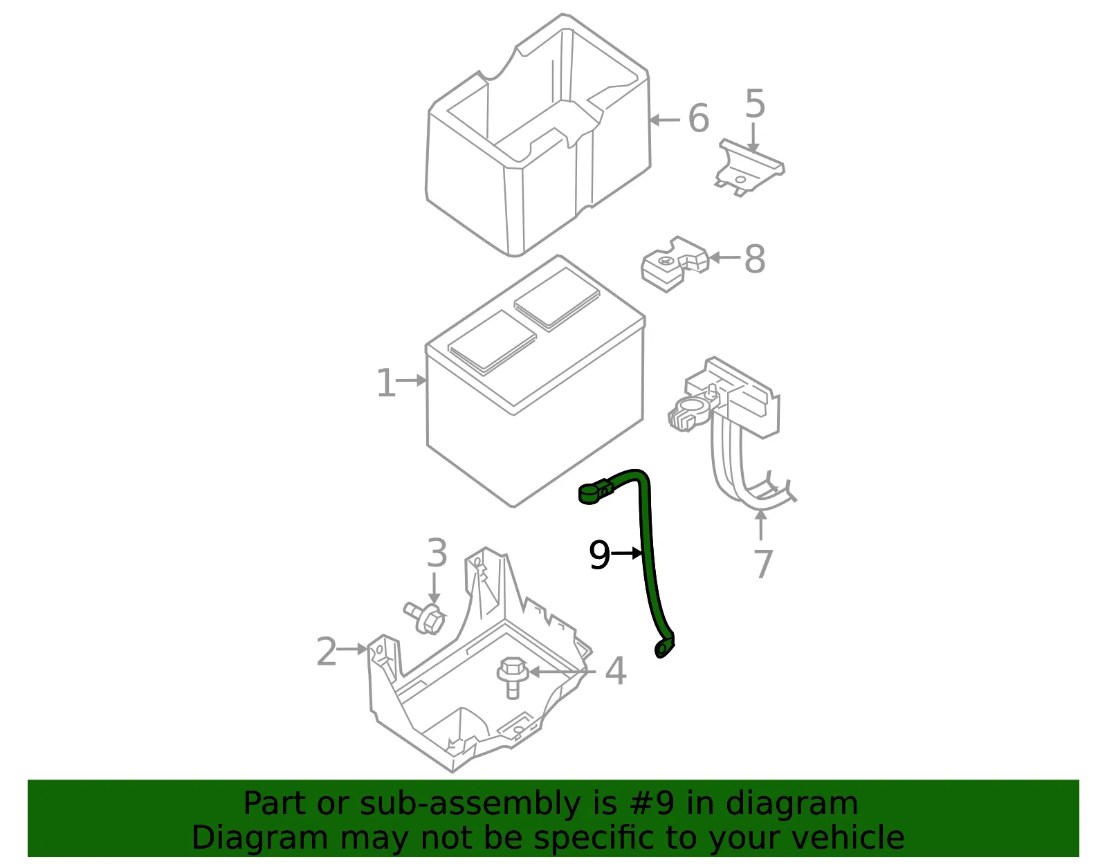 Negative Cable - Nissan (24080-ZR00A) - view 4