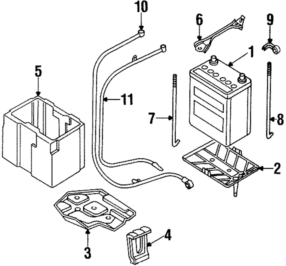 Hold Down Bolt - Nissan (24425-30P00)