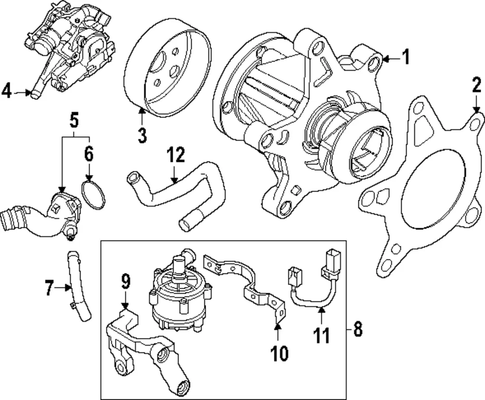 Outlet Hose - Kia (25470-2MHC0)