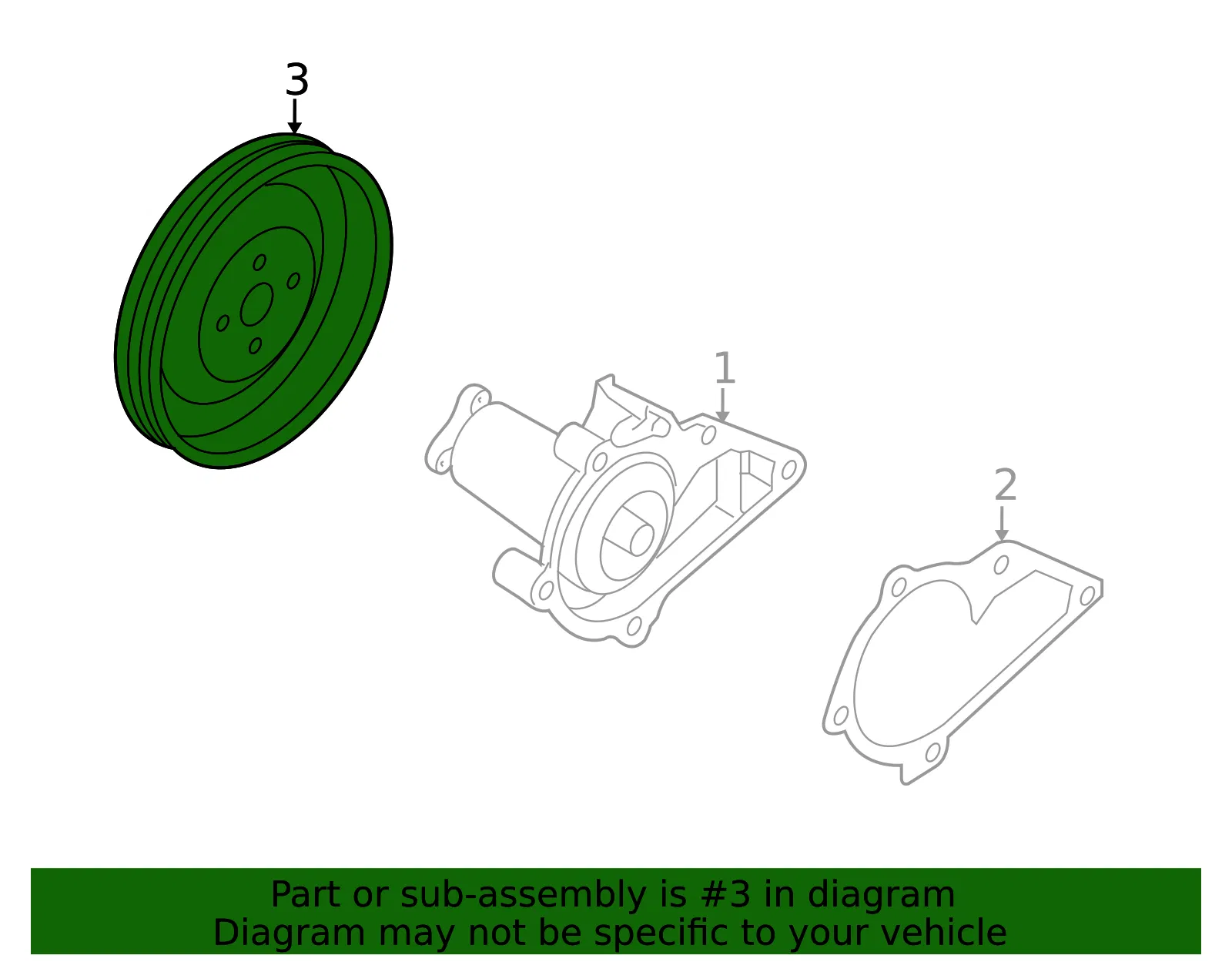 Pulley - Kia (25221-26001) - view 2