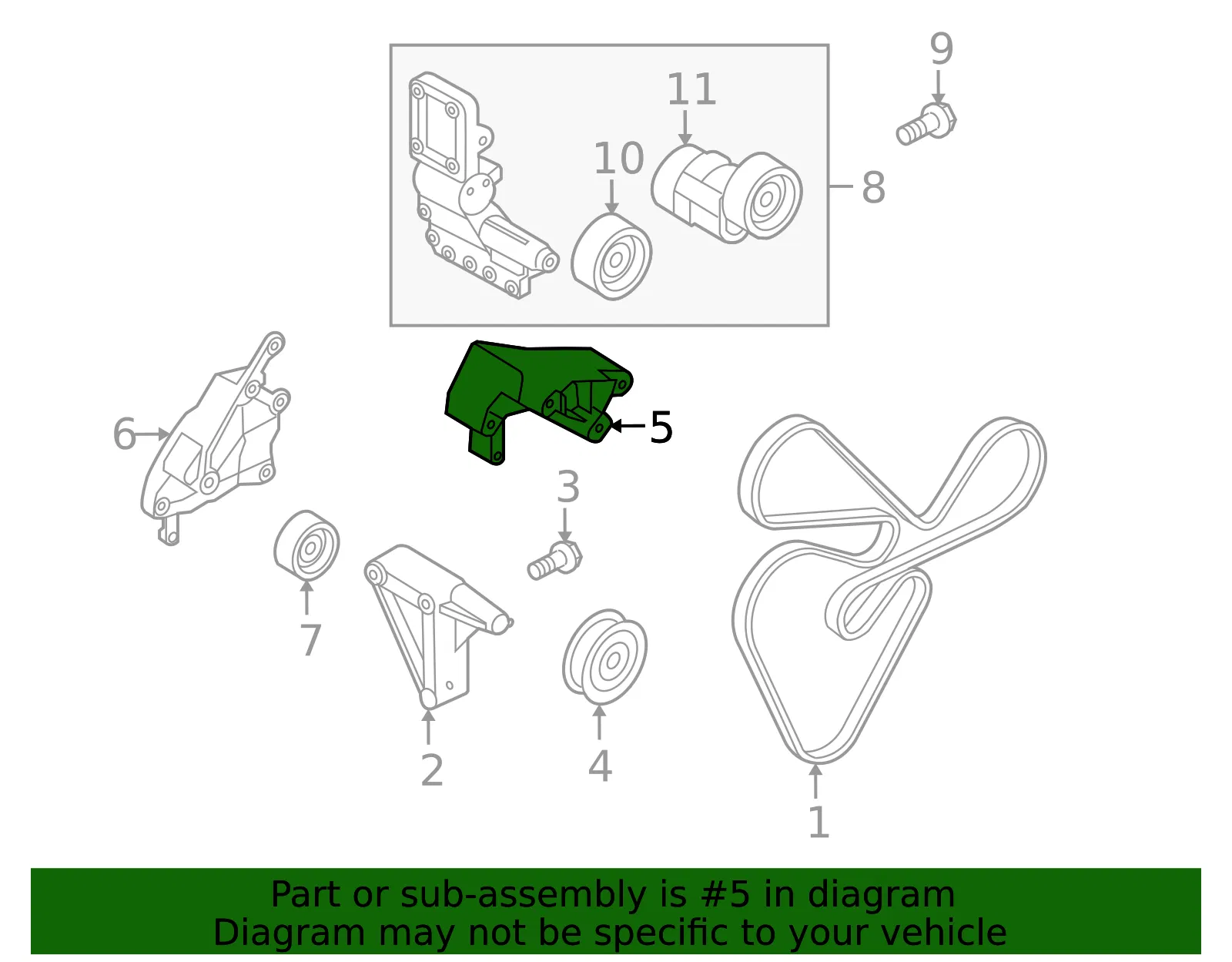 Bracket - Kia (25252-2G050) - view 2