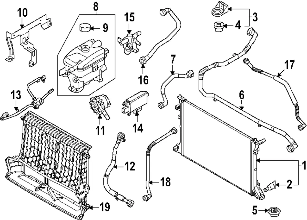 Reservoir Tank - Kia (25430-DO000)