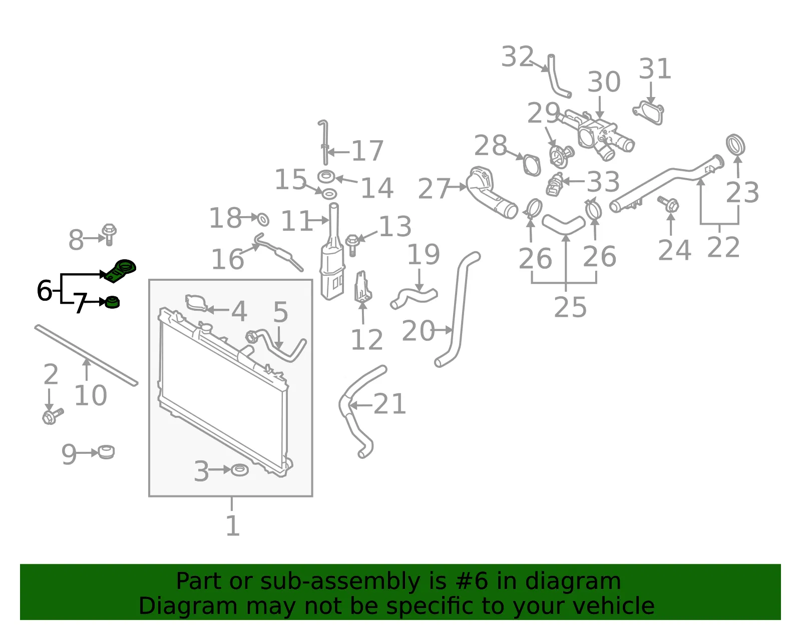 Support Bracket - Kia (25333-2F000) - view 2