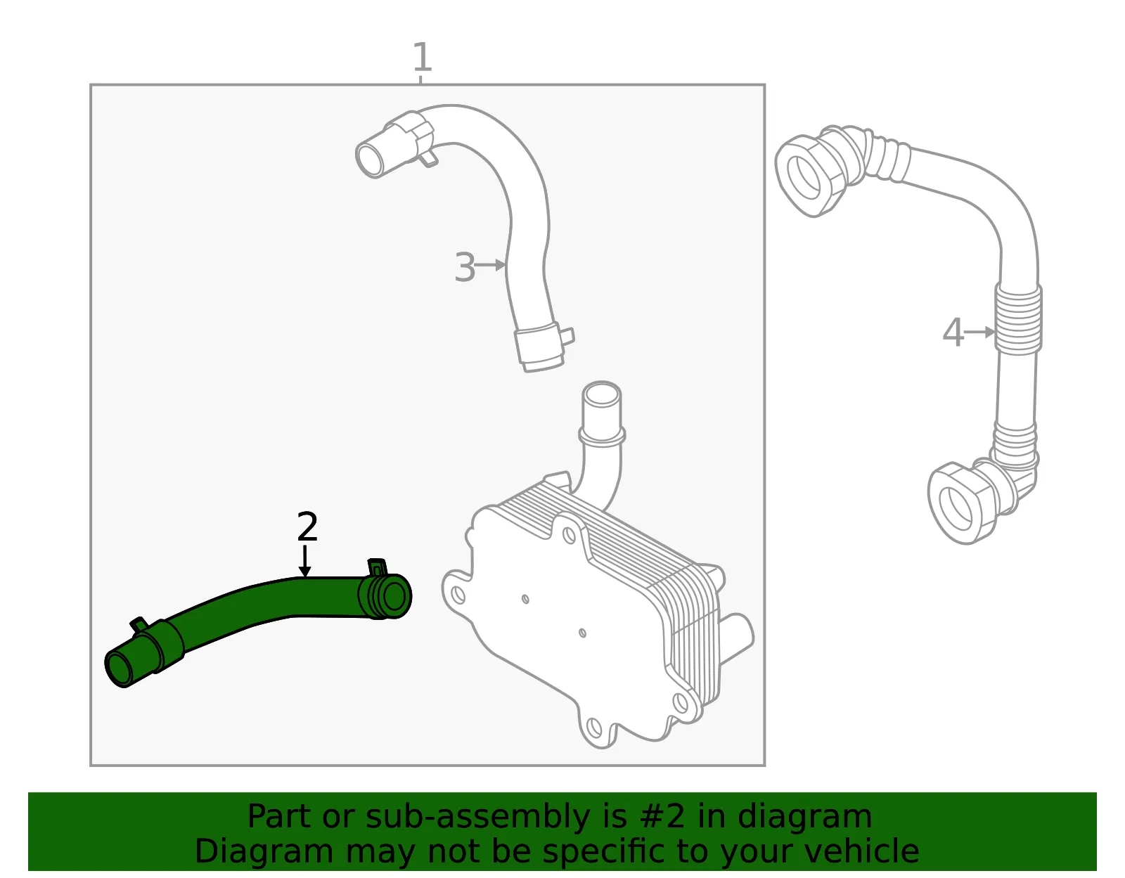 Inlet Hose - Kia (25421-GI600) - view 2