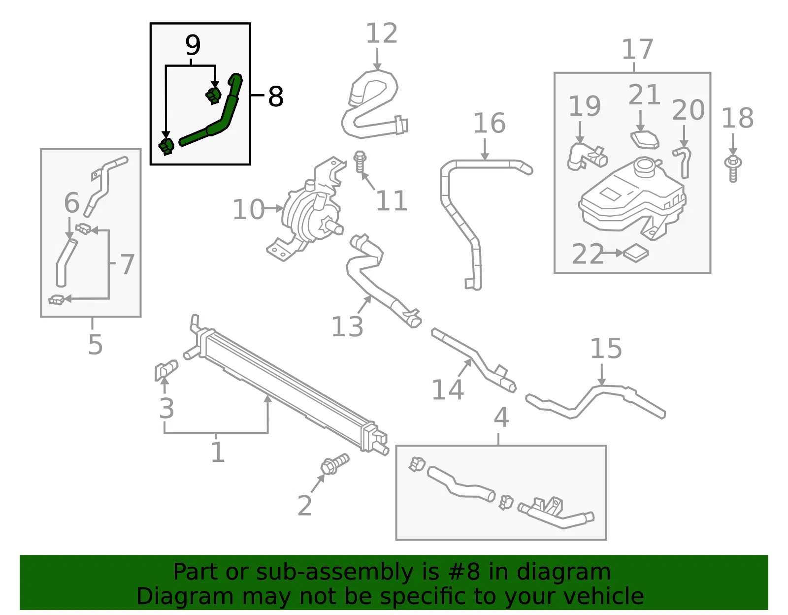 Hose - Kia (25435-E6000) - view 2