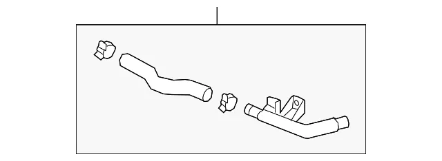 Front Hose - Passenger Side (RH) - Kia (25443-E6000)