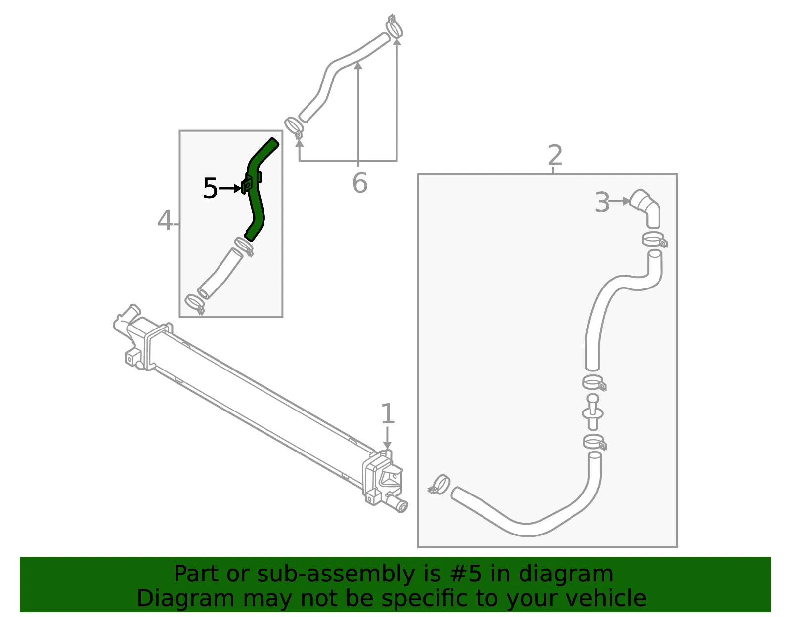 Pipe - Kia (25445-P0000) - view 2