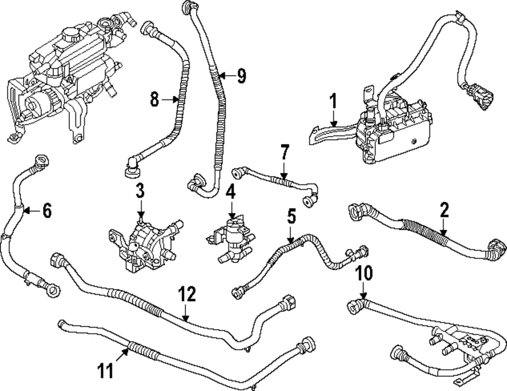 Hose & Tube Assembly - Kia (25450-DO500)