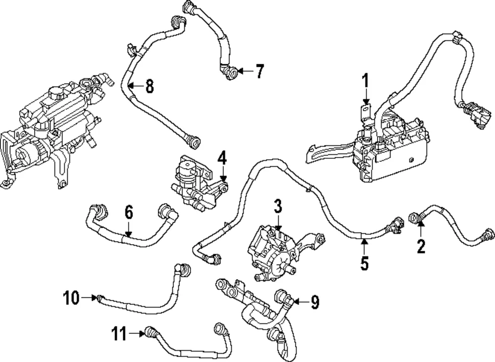 Hose & Tube Assembly - Kia (25450-DO550)