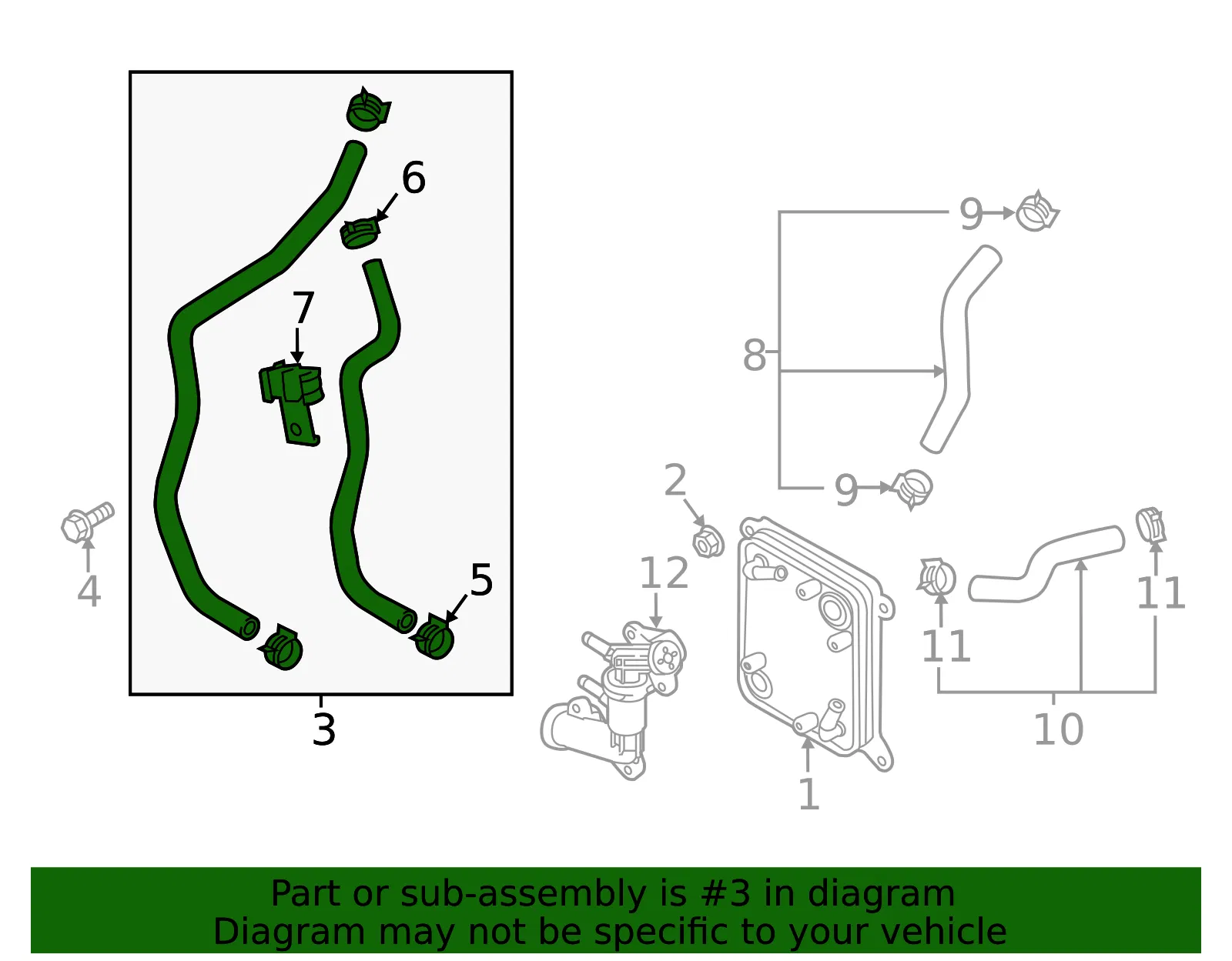 Hose Assembly - Kia (25450-E6500) - view 2