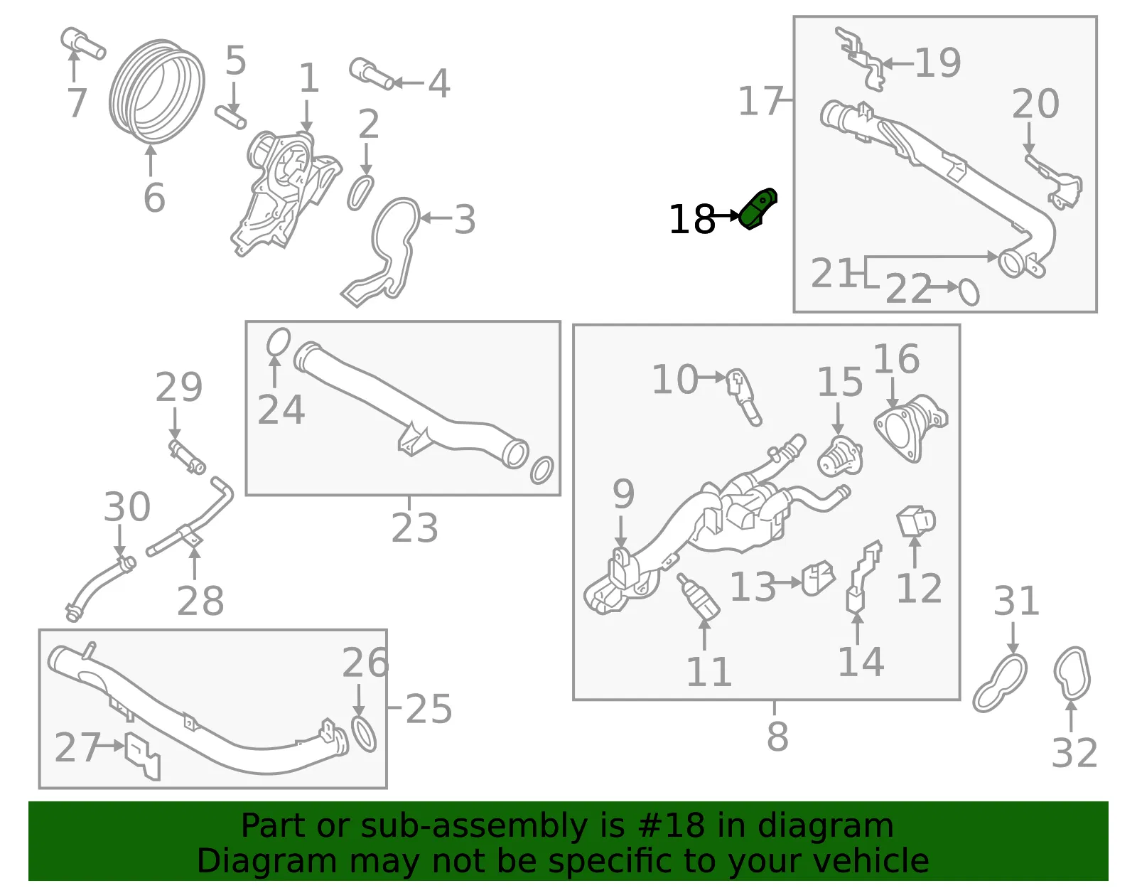 Pipe Assembly Bracket - Kia (25451-3C700) - view 2