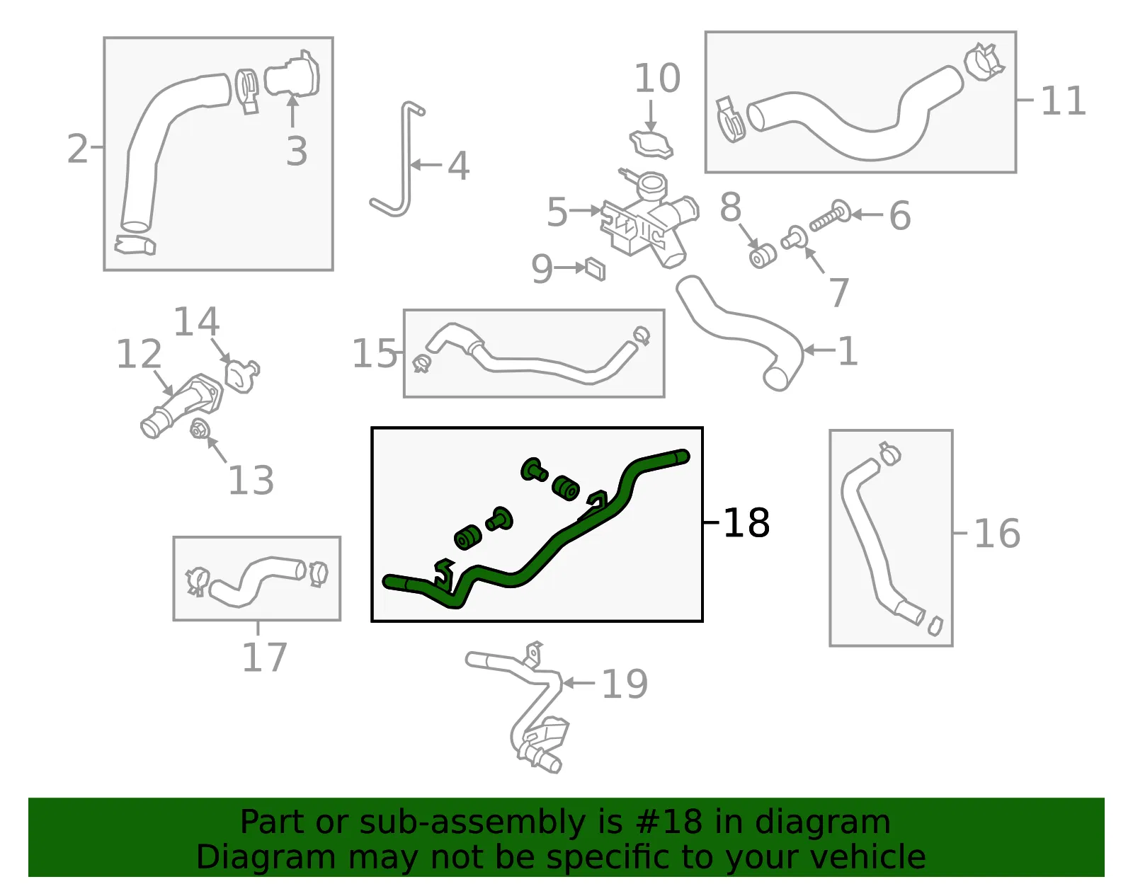 Pipe - Kia (25457-2E050) - view 2