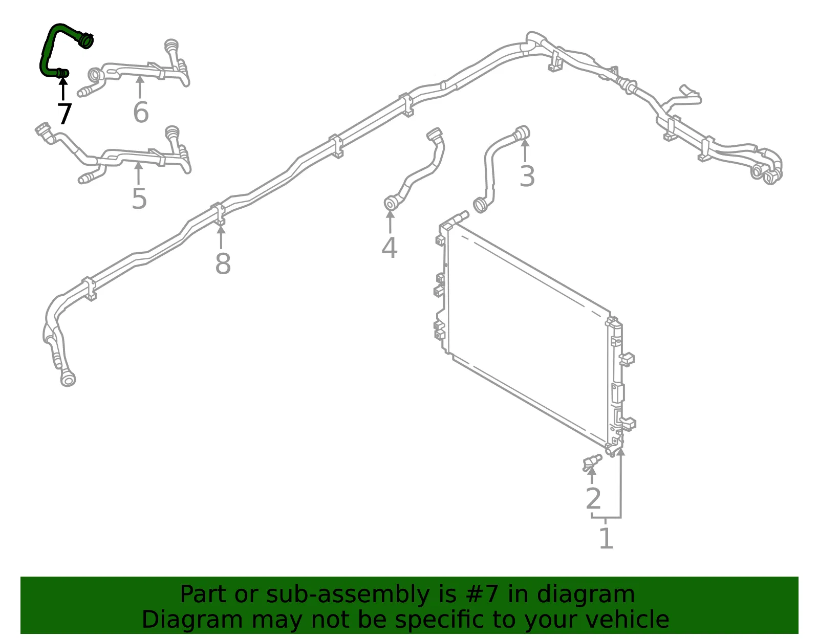 Return Line - Kia (25477-CV400) - view 2