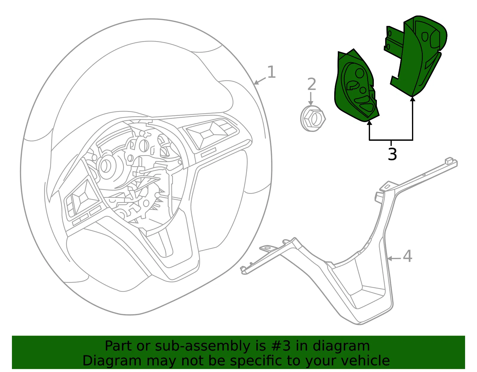 Remote Control - Nissan (25550-5SA0B) - view 2