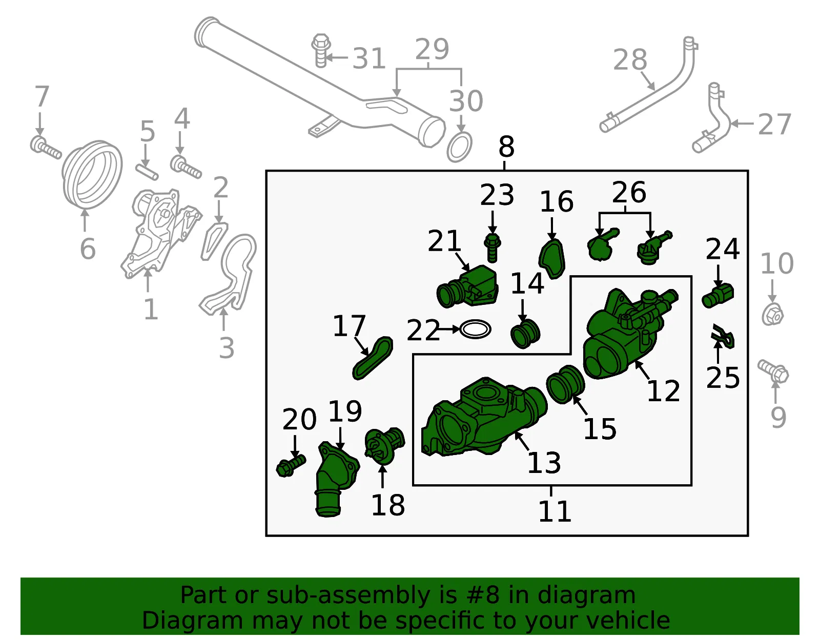 Control Assembly - Kia (25600-3CAE0) - view 2