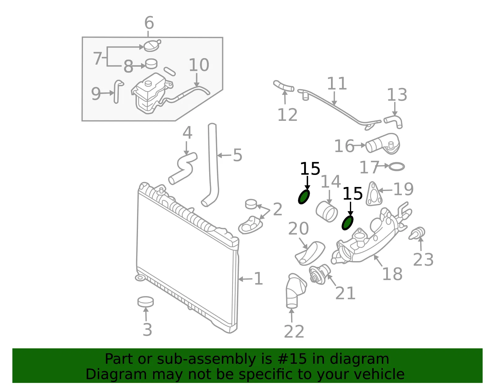 Water Pipe Seal - Kia (25662-3C100) - view 2