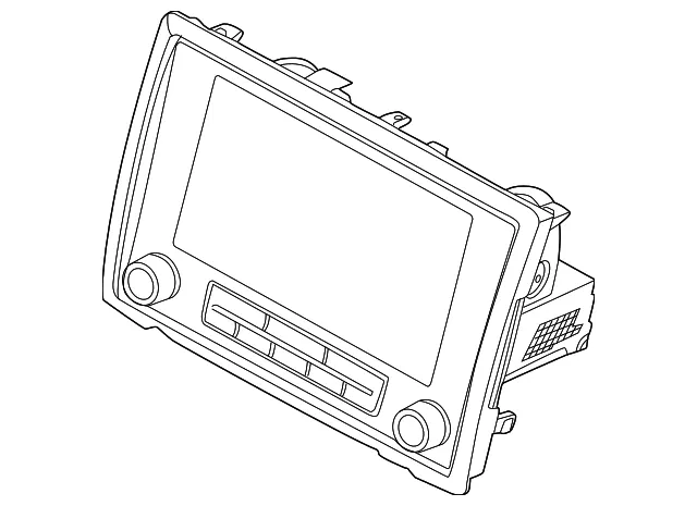 Radio Control Unit - Nissan (2591A-9BY5C)