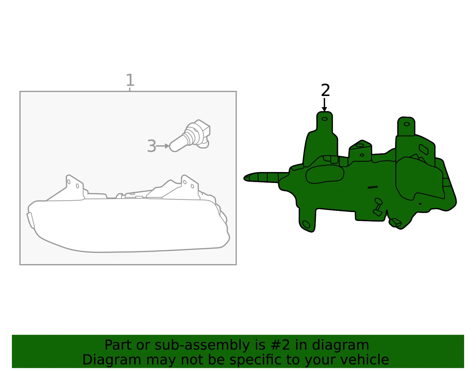 Mount Bracket - Nissan (26915-DF60A) - view 2