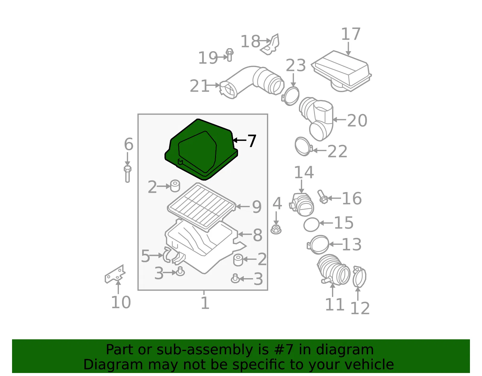 Upper Cover - Kia (28111-3E500) - view 2