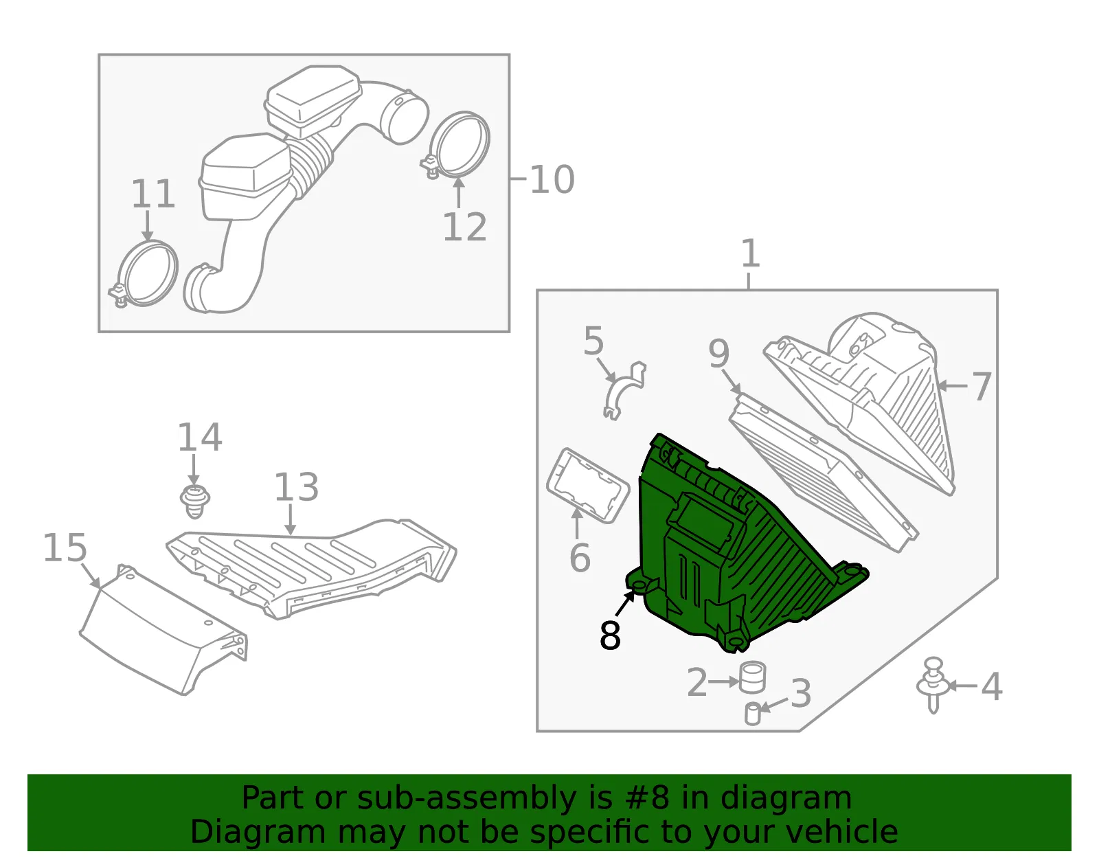 Lower Cover - Kia (28112-2W100) - view 2