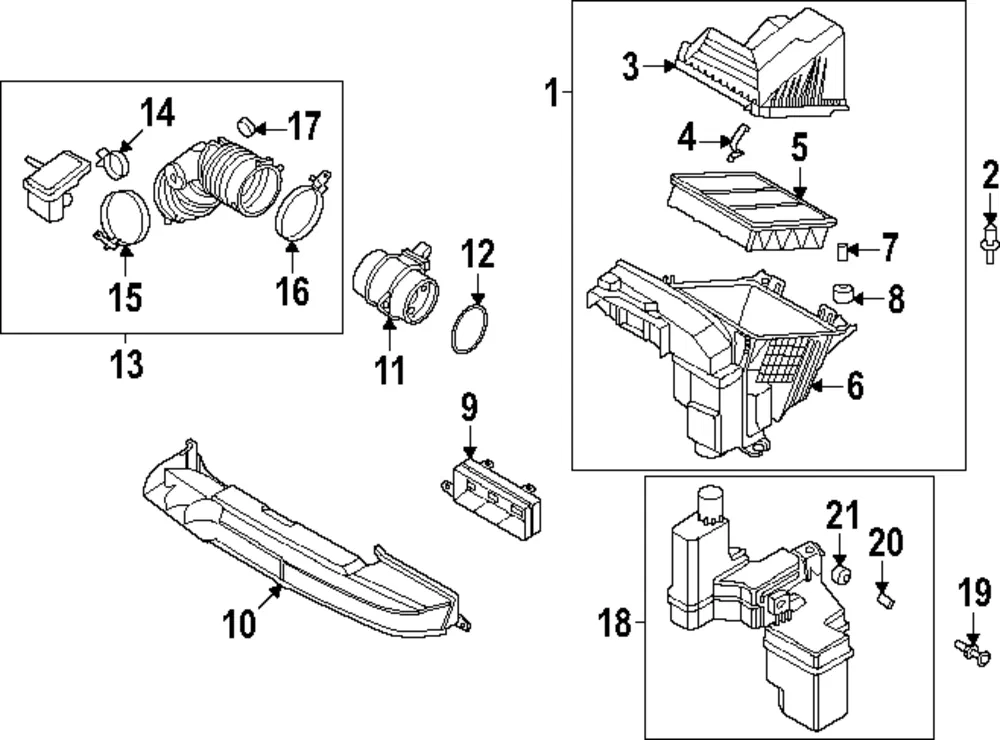Intake Hose Clamp - Kia (14732-80007C)