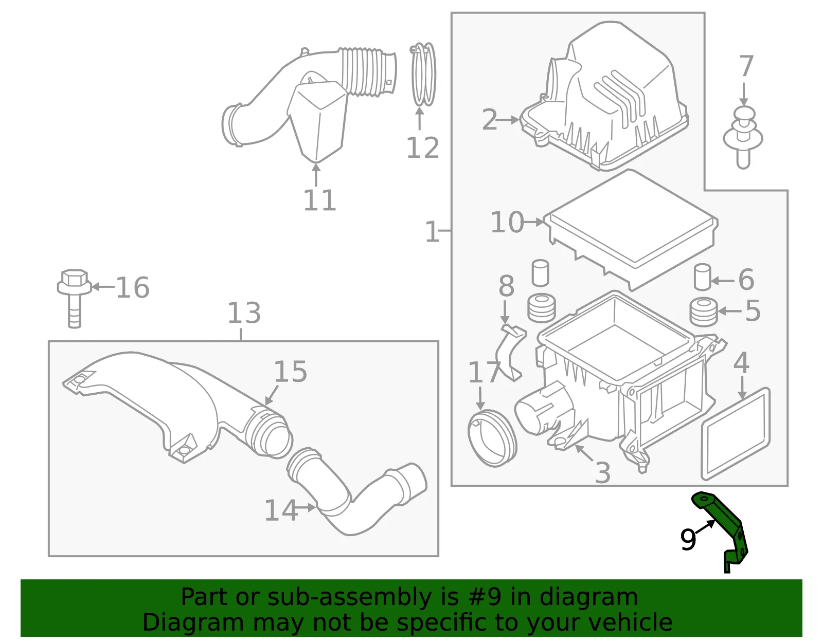 Bracket - Kia (28114-1M000) - view 2