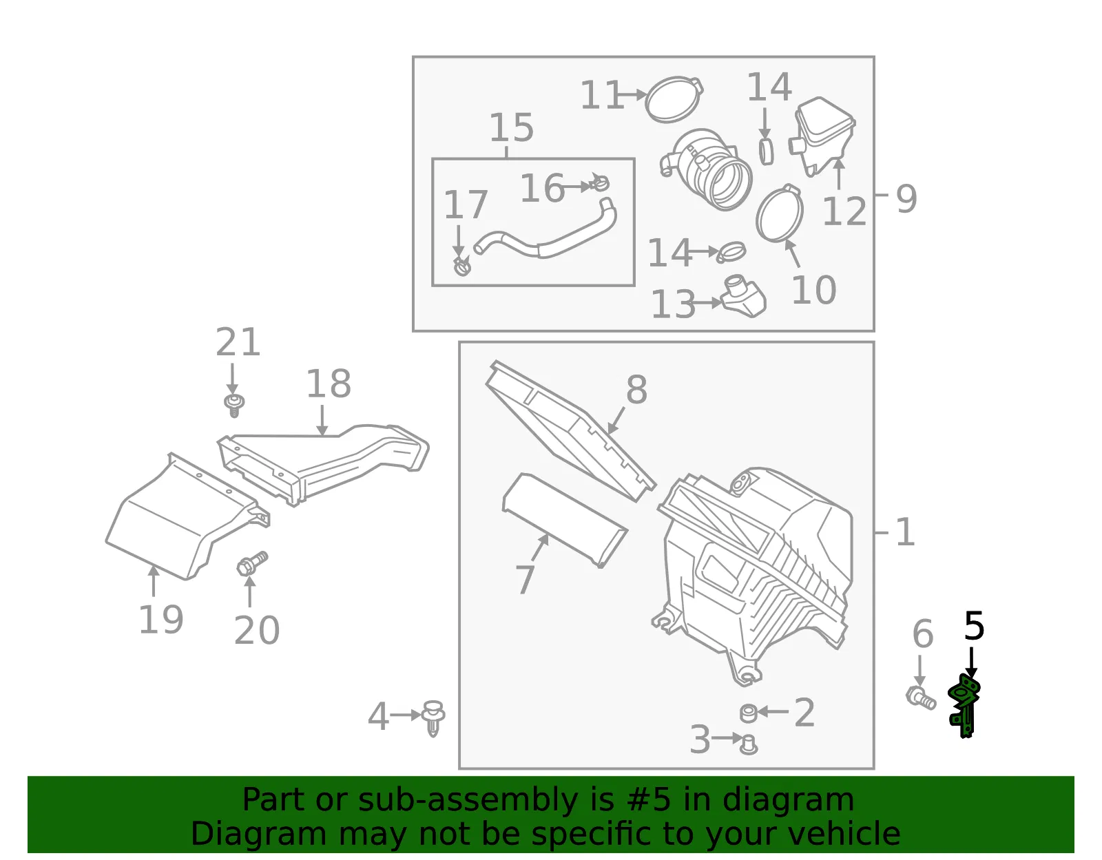 Mount Bracket - Kia (28114-C5100) - view 2