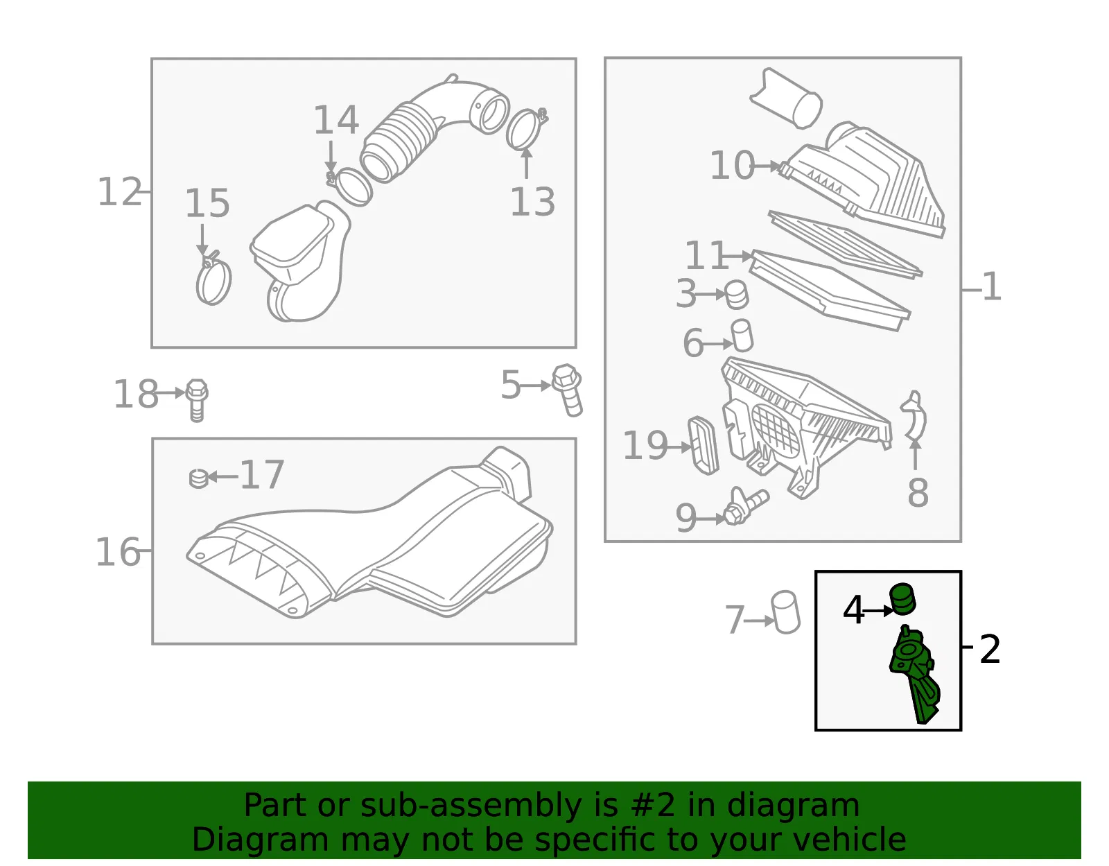 Bracket - Kia (28114 2T000) - view 3