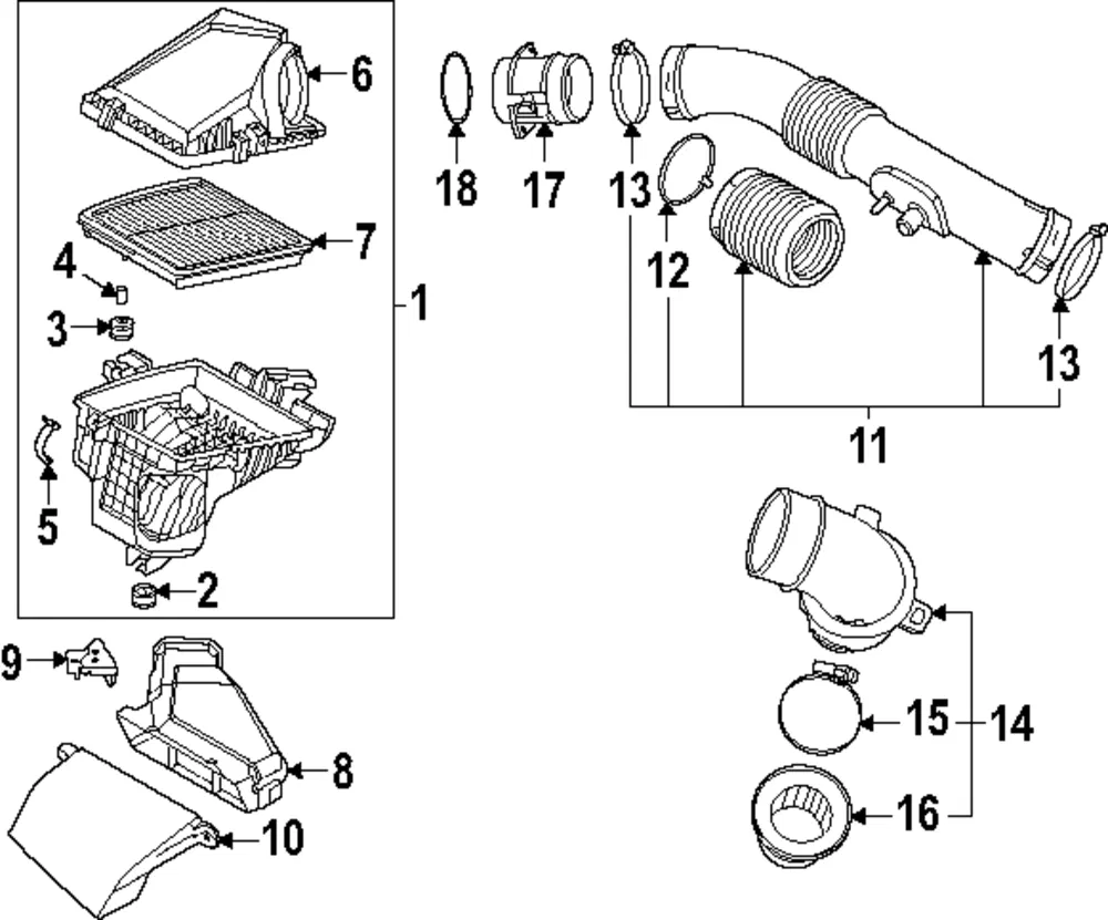 Air Pipe - Kia (28139-ES400)