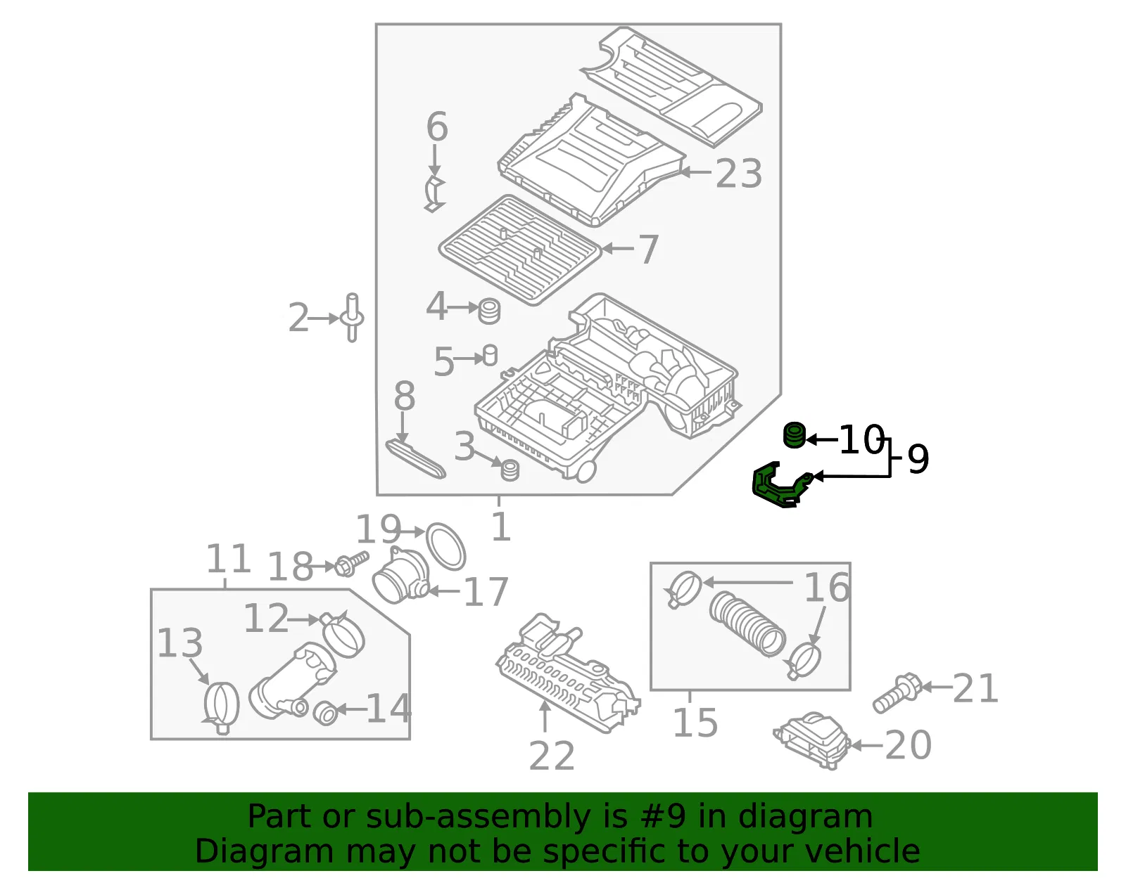 Mount Bracket - Kia (28167-G2100) - view 2