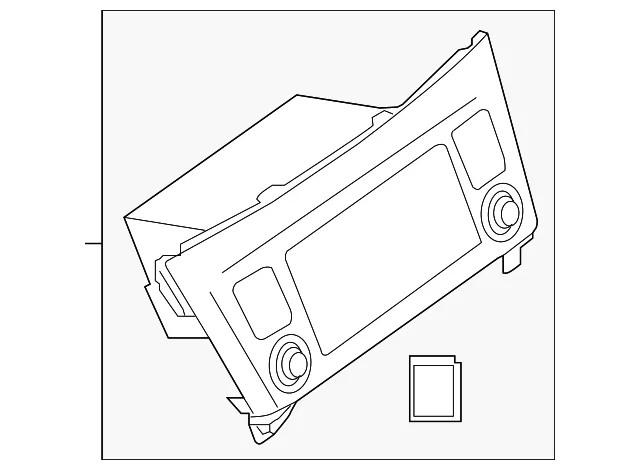 Radio Control Unit - Nissan (28185-6MA0A)