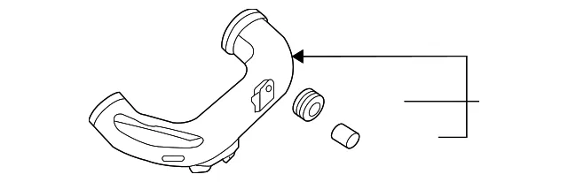 Air Inlet Tube - Kia (28210-2G100)