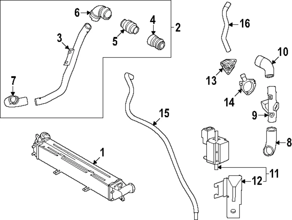 Inter-Cooler Pipe - Kia (28250-2B850)