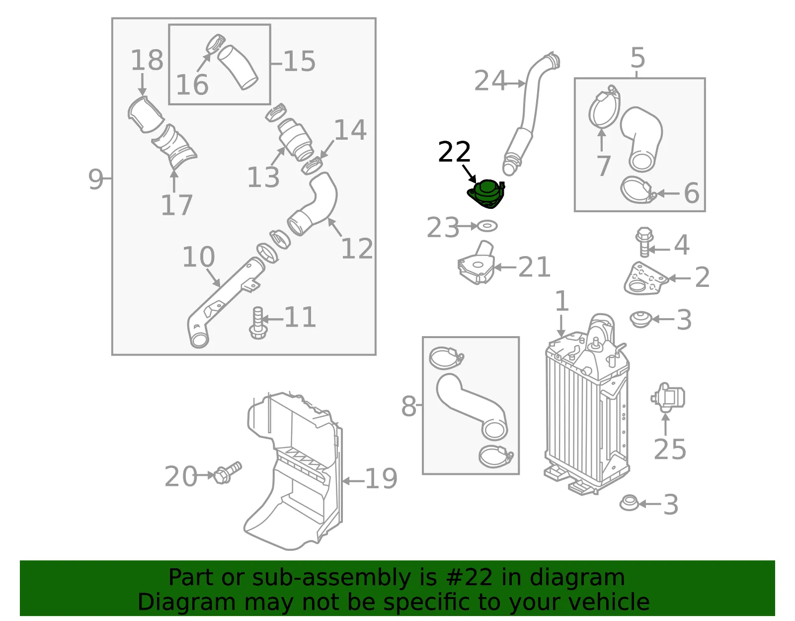 Turbocharger Boost Pressure Relief Valve - Kia (28234-2G420) - view 2