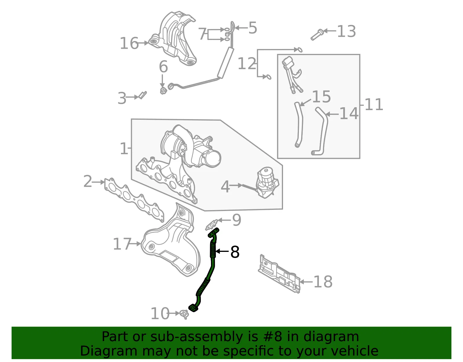 Oil Line - Kia (28245-2B721) - view 2