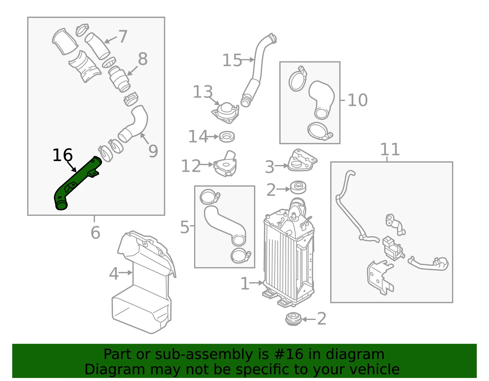 Inlet Pipe - Kia (28252-2B700) - view 2